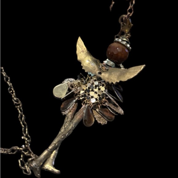 Unique Antique Bronze Angel Pendant JK - Picture 4 of 8